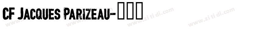CF Jacques Parizeau字体转换